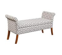 Convenience Concepts Designs4Comfort Garbo - Panca portaoggetti in tessuto con motivo a nastro