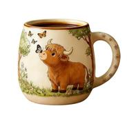 Convenient Daily Care: Featuring A High-temperature Glazed Coating, The Cow Mug Achieves A Non-porous Esterno That Minimizes Stain Buildup. This Ensures Quick And Easy Cleaning With Either Hand Washi