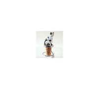 Conversation Concepts Calico Cat Bottle Stopper White