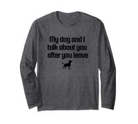 Conversation with my dog design Maglia a Manica
