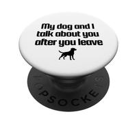 Conversation with my dog design PopSockets PopGrip Adesivo