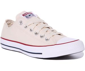 Converse 159485C CtAs Ox Unisex Basse Scarpe In Tela Beige Taglia EU 36-46