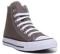 Converse 1J793 All Star Hi Lace Up Canvas Trainer Da Uomo In Charcoal EU 40-48