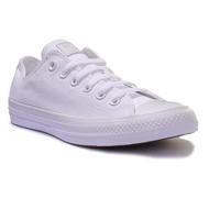 CONVERSE 1U647CtAs Ox Unisex Tela Bassi Formatori IN Bianco Mono Misura UK 3 -