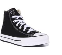 Converse 272855C Ct Come Alti In Tela Unisex Neri Taglia UK 3 - 7