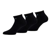 Converse 3 Paia Calze Low Cut - Lunghezza Caviglia - Cucitura Punta Liscia - Cotone - Unisex (Nero, 39-42)