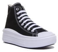 Converse 568497C Ct As Elevato Tacco Hi Donna Trainer In Nero Bianco EU 36-42