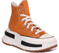 Converse A00868C Run Star Legacy Hi Unisex Trainer In Nero Bianco Taglia UK 3-8