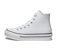 Chuck Taylor All Star Eva Lift Leather Platform Hi by Converse 35 Bianco