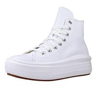 Converse A04295C Chuck Taylor all Star Move Platform FOUNDATIONAL Leather Donna, White/Black/White EU 39.5