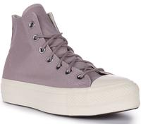 CONVERSE A05014C Tutti Stella Sollevamento Plateau Tela Sportivo Lilla Da UK 3 -