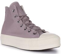 CONVERSE A05014C Tutti Stella Sollevamento Plateau Tela Sportivo Lilla Da UK 3 -