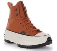 Converse A05246C Run Star Hike Hi Piattaforma Unisex Trainer In Marrone UK 3 - 7