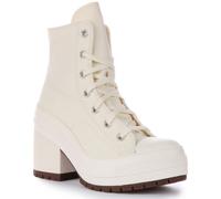 Converse A05348C Chuck 70 De Luxe Hi Heel Sneaker Donna In Bianco EU 36-42