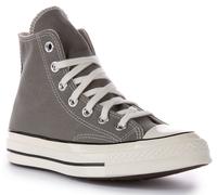 Converse A05584C Chuck 70 Hi Top Lace Up Canvas Unisex Trainer Grigio EU 36-46