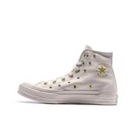 Converse A06808C Chuck 70 Hi Studd Detail Sneakers Donna, Oro bianco., 38.5 EU