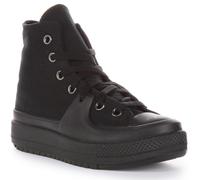 CONVERSE A06888C Chuck Taylor all Star Construct Mono Leather Uomo, Black/Black/Black EU 44