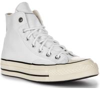 Converse A07444C Court Patch Canvas E Pelle Trainer Per Ragazzi Bianco UK 5 - 6