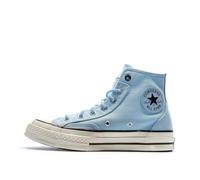 Converse A07445C Court Patch Canvas E Pelle Sneakers Uomo In Blu Cielo UK 6 - 11