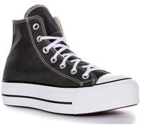 CONVERSE A07927C Tutti Stella Sollevamento Scuro Pine Plateau Scarpe Size UK 3 -