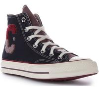 CONVERSE A07980C Chuck 70 Hi Varsity Lettera C Uomo Sportivo Navy Rosso UK 6 -