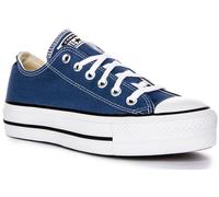 Converse A08289C Bassa Lace Up Sneakers Donna Blu Bianco UK 3 - 7