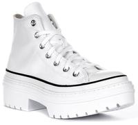 CONVERSE A10364C Tutti Stella Trascinato Tacco Plateau Donna Stivali Bianco UK