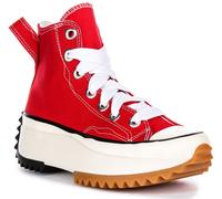 CONVERSE A10421C Run Stella Hike Hi Plateau Donna Sneakers IN Rosso Bianco UK 3