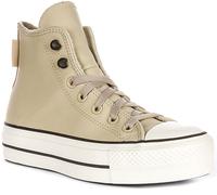 Converse A11159C All Star Hi Platform Donna Pelle Trainer Viola EU37-41