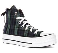 Converse A13879C Ct As Lift Plaid Leather Donna Trainer In Navy Black EU 36-41