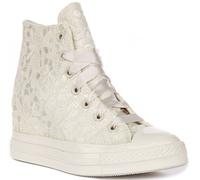 Converse A14938C Ct As Lift Wedge Platform Scarpe Da Donna In Leopardo UK 3 - 8