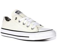 Converse A14943C Ct As Oxford Trim Leopard Scarpe Da Donna In Bianco UK 3 - 7