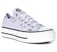 Converse A15004C Ct Lift Celestial Piattaforma Scarpe Da Donna In Lilla UK 3 - 7