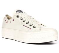 Converse A15008C CT As Lift Ricamo Floreale Sneakers Donna In Viola UK 3 - 8