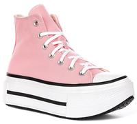 Converse A15012C Ct As Double Stack Hi Tessile Scarpe Da Donna In Rosa UK 3 - 8