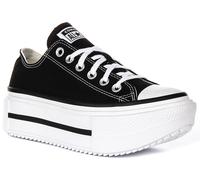 Converse A15490C CT Come Sollevamento Doppio Pila Donna Scarpe Nero Bianco UK 3