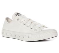 Converse A15507C Chuck Taylor All Star Spike Trainers In Bianco UK 3 - 8