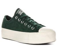 Converse A15533C Chuck Taylor Lift Lace Up Donna Trainer In Verde UK 3 - 8