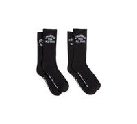 Converse All Star Half Cushion Crew Socks Calze, Cotone in Bianco, Taglia One Size Nero
