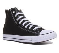 Converse All Star Hi Core Canvas Trainer Da Uomo In Nero Taglia UK 7-13