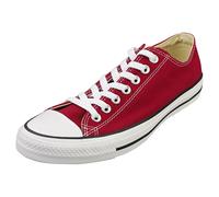 Converse All Star Ox Unisex - Scarpe Sportive Casuali in Tessuto Rosso - 44.5 EU