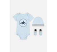 Converse Apparel - Classic Ctp Infant Hat Bodysuit Bootie Set 3Pk Blu - Abbigliamento 6 - 12M Blu