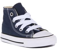 Converse Ashi Core Infants Lace Up High Unisex Trainers In Navy Taglia UK 3 - 10