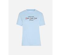 Converse Basic W - T-shirt - Donna - Azzurro XS