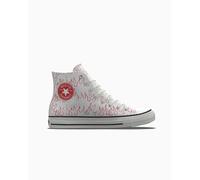 Converse By You X Stranger Things Chuck Taylor All Star Scarpa High Top, Cotone in Bianco, Taglia One Size flame