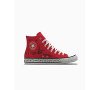 Converse By You X Stranger Things Chuck Taylor All Star Scarpa High Top, Cotone in Rosso, Taglia One Size red hellfire