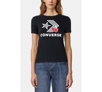 Converse Cherry Star Chevron T-shirt Black Taglia: XS | Maglie Sportivi Outlet | Donna | Nero
