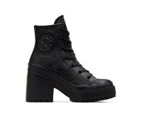 Converse - Chuck 70 De Luxe Hi Heel - Sneakers nere in pelle con tacco alto-Nero WM 5
