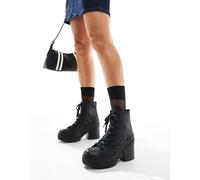 Converse - Chuck 70 De Luxe Hi Heel - Sneakers nere in pelle con tacco alto-Nero WM 7