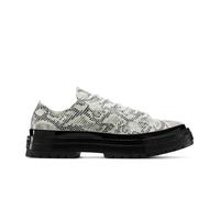 Converse Chuck 70 National Suede Snake Print Scarpa Low Top in Grigio, Taglia One Size Grigio pallido/Nero/Grigio pallido